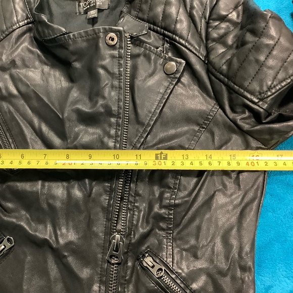 Topshop Faux Leather Cropped Jacket - Picture 9 of 11